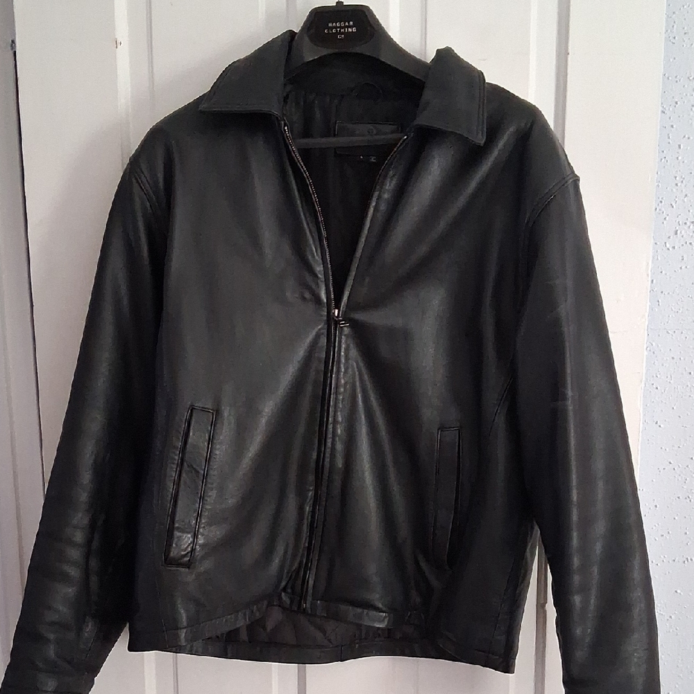 Men's Black Leather  Jacket
